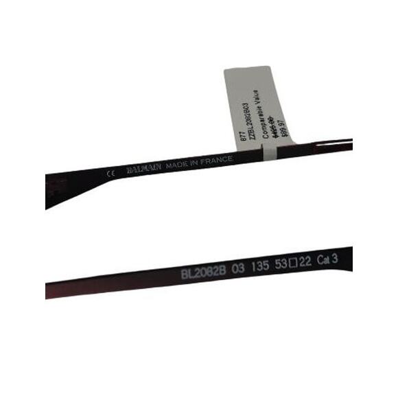 Balmain Paris Burgundy Cat Eye Womens Sunglasses New In Packaging Case Included - Picture 5 of 9